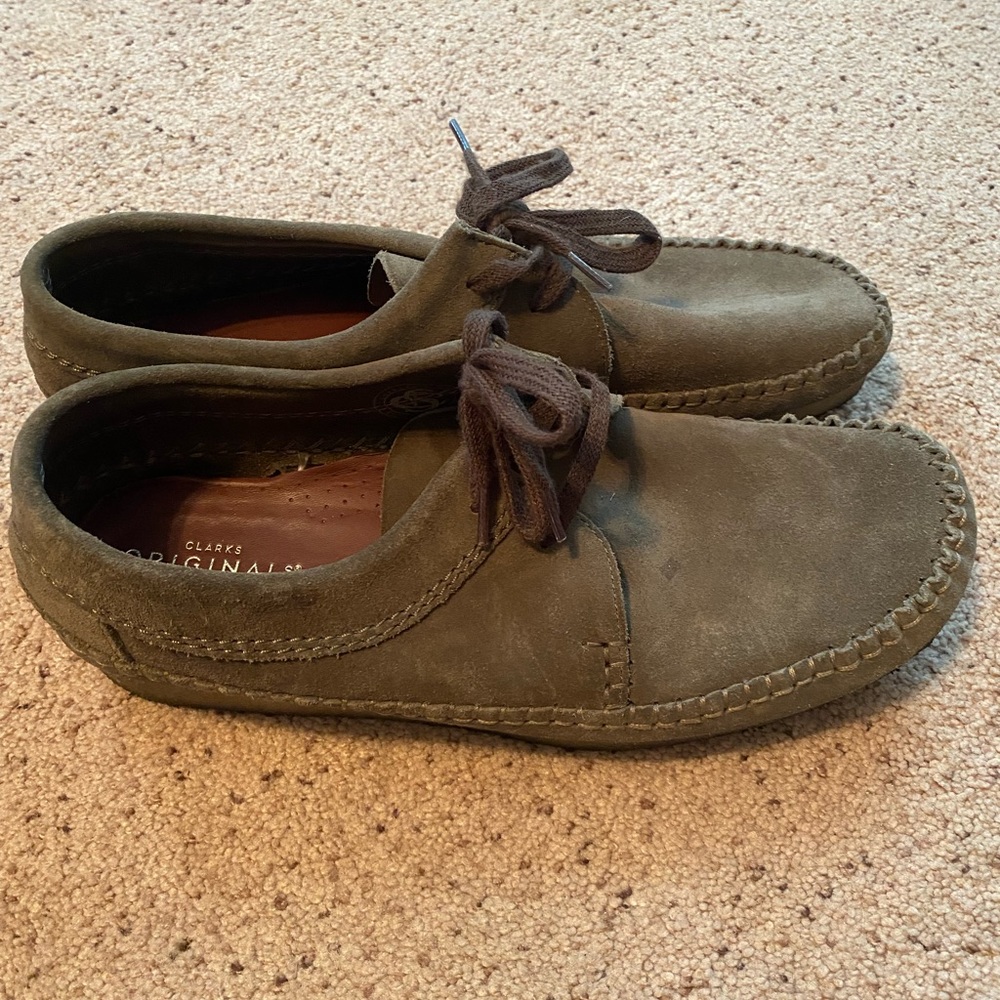 Mens Clark’s slip on shoes